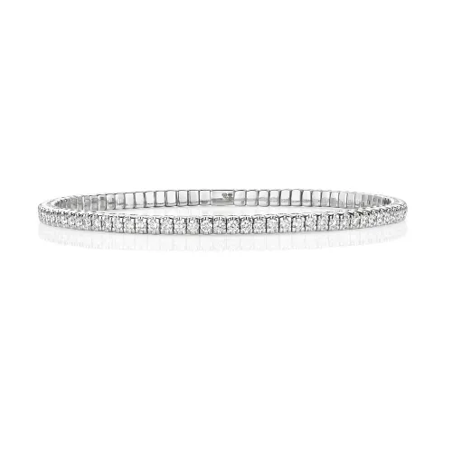 Stretch Bangle W/GOLD 2.46ct